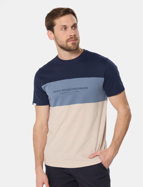 REMERA RAYADA Piedra