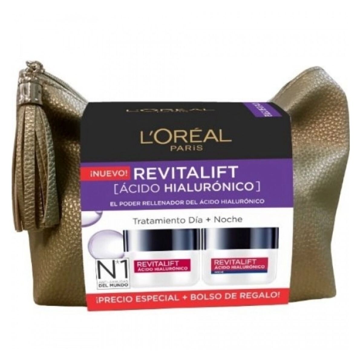 Crema Facial L'Oréal Revitalift Ácido Hialurónico Pack Día + Noche 50 ML 