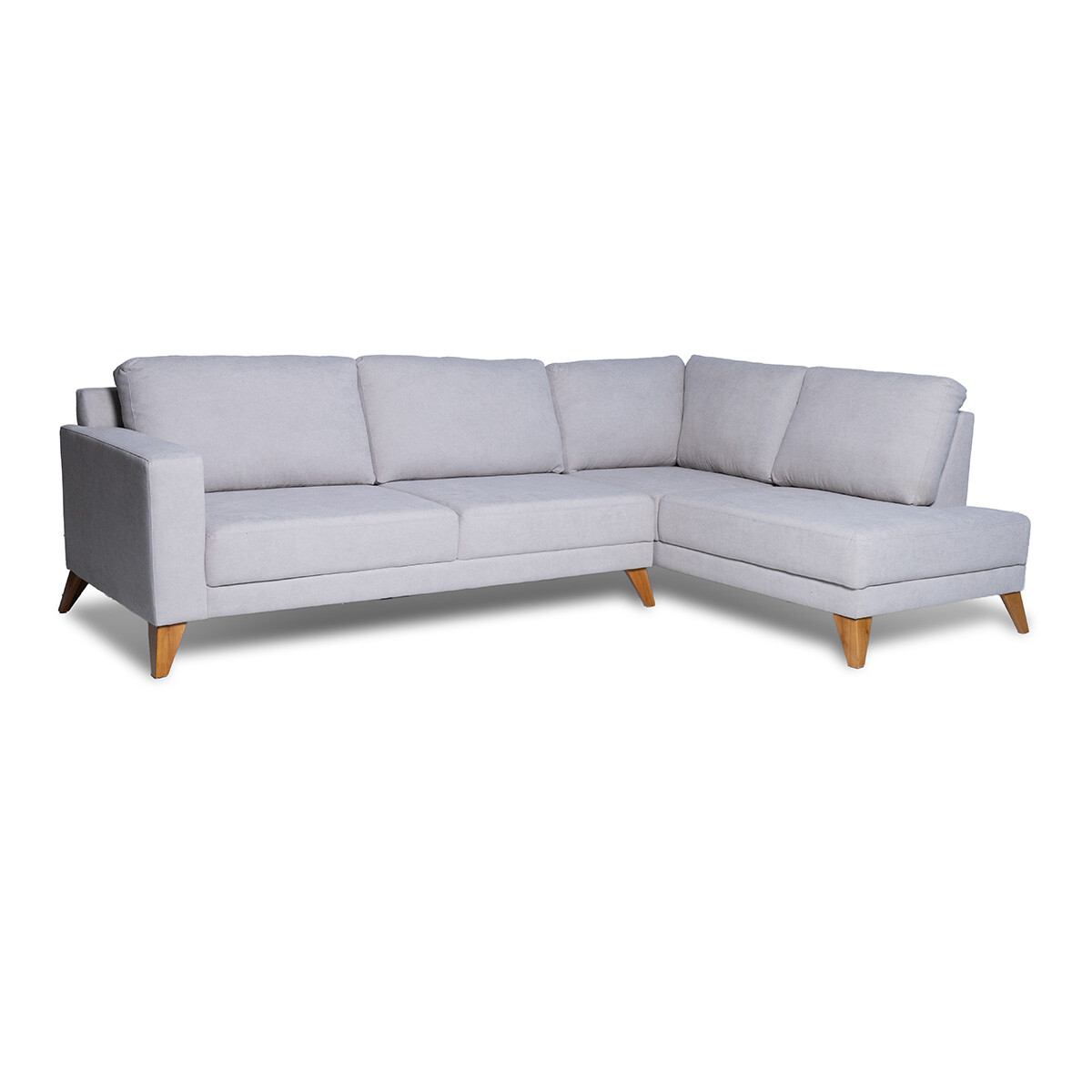 Rinconera Cagliari - Tela Microfibra - Chaise Derecho - TC7214 (Hielo) 