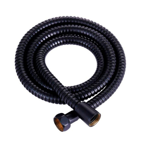 FLEXIBLE ACERO INOX 1.2MT NEGRO SATINADO-CEPILLADO 000