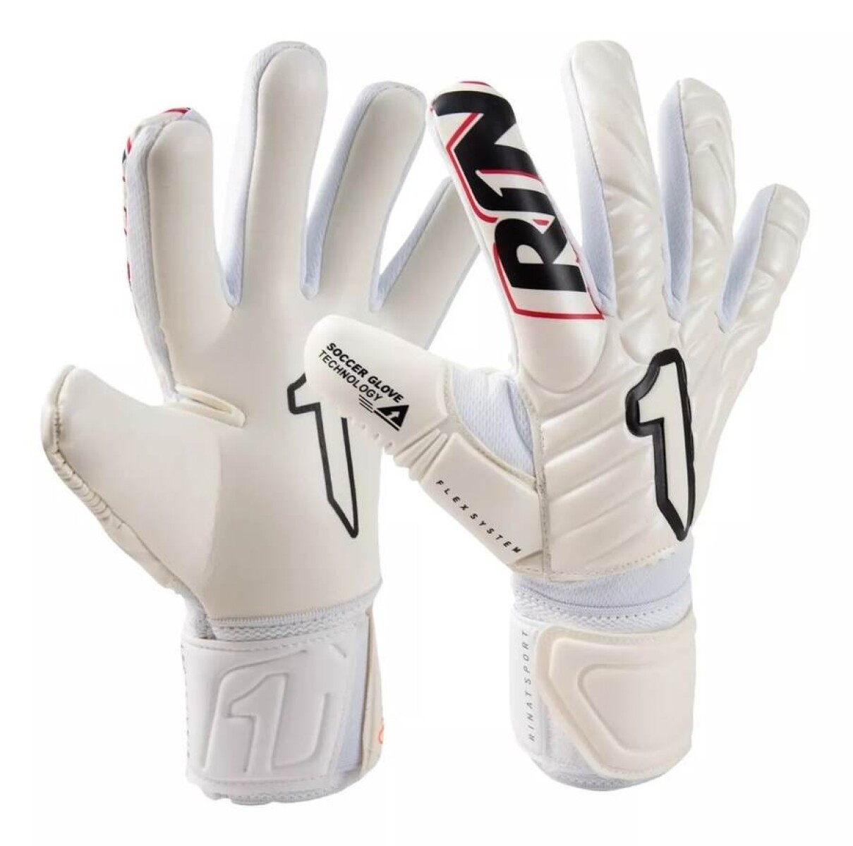 Guante Rinat Golero Hombre Meta GK Spine Semi Ad. Blanco - Plata - S/C 