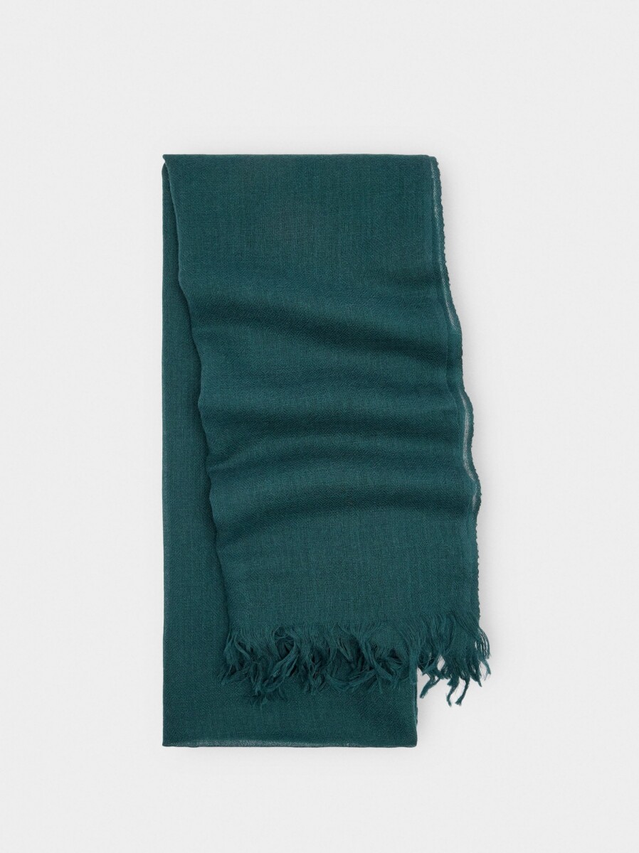 Pashmina 100% Lana - azul 