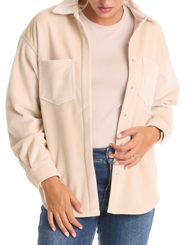 Sobrecamisa Corduroy Soft BEIGE CLARO