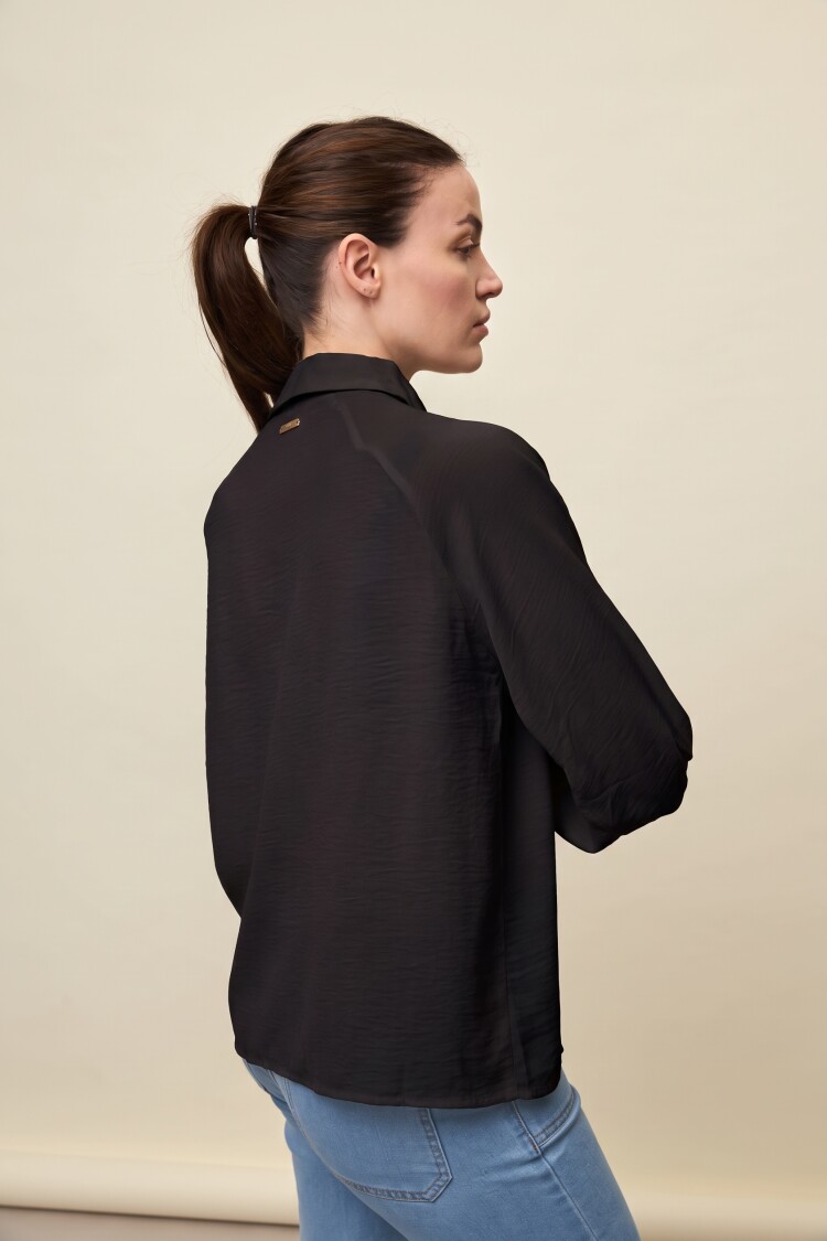 CAMISA CASTELLO Negro