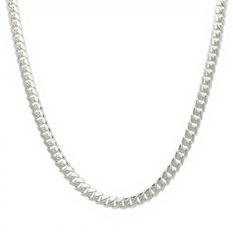Cadena Cubana-Plata 925-Sin Piedra-CD3070 sinpiedra