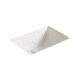 Bacha Rectangular De Empotrar De Loza Blanca Con Desague Aqualia
