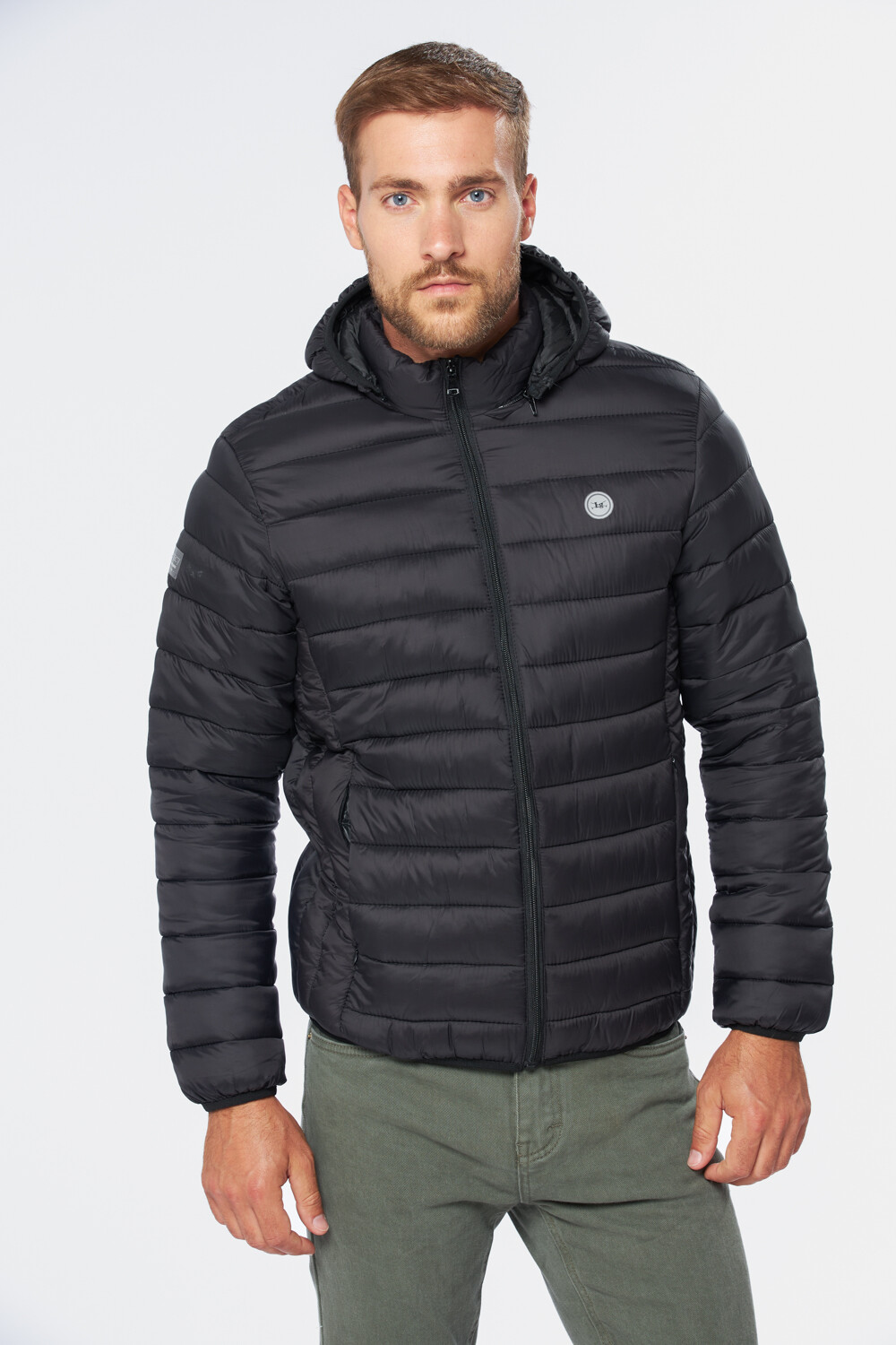 CAMPERA DE ABRIGO CAPITONEADA Negro