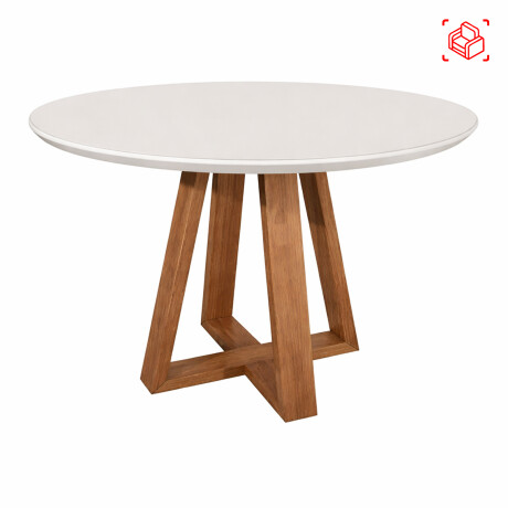MESA DE COMEDOR MDF-Y-MADERA BLANCO BENNETT
