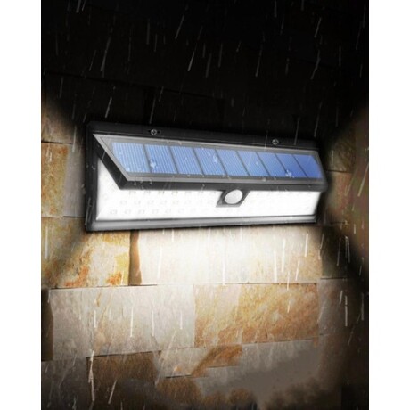 Foco exterior solar Led con sensor de movimiento Negro
