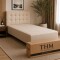 Cama SmartBox HAMPTONS 1 Plaza 80x185 cm Beige