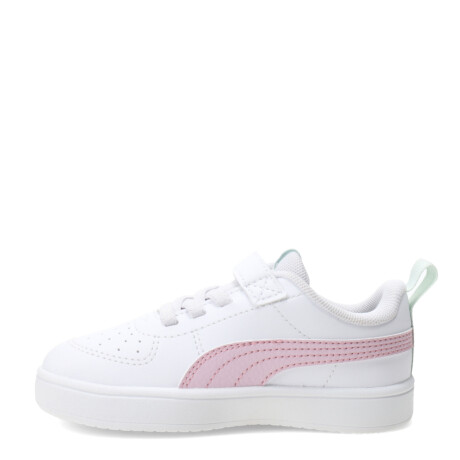Championes Infantiles Puma Rickie Blanco - Rosa - Verde Agua