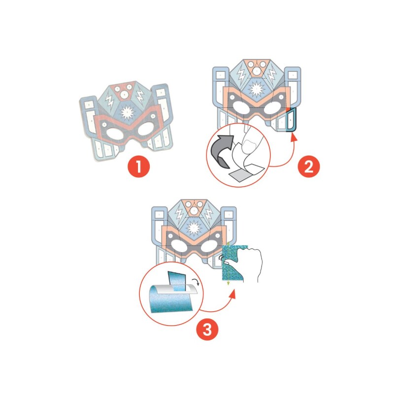 4 antifaces infantiles Súper Héroes 4 antifaces infantiles Súper Héroes