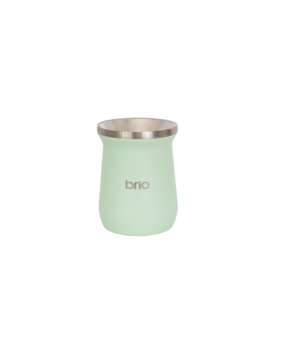 Mate De Acero Inoxidable brio Alto Diseño Clásico - Menta 