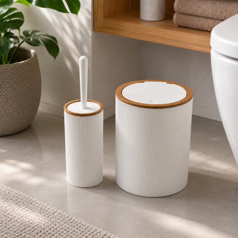 Set 2 piezas de baño BLANCO