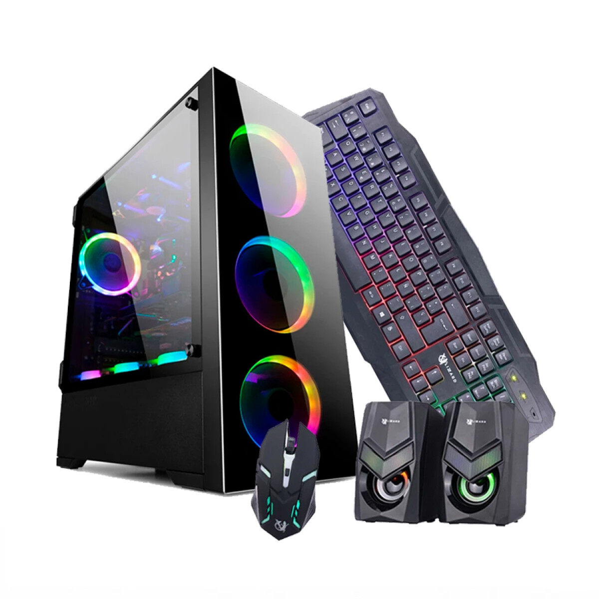 PC GAMER AGATA Plus. AMD Ryzen 7 5700. RAM 16GB. Disco Sólido 500GB. Tarjeta Geforce RTX 5050 DDR6 8GB 