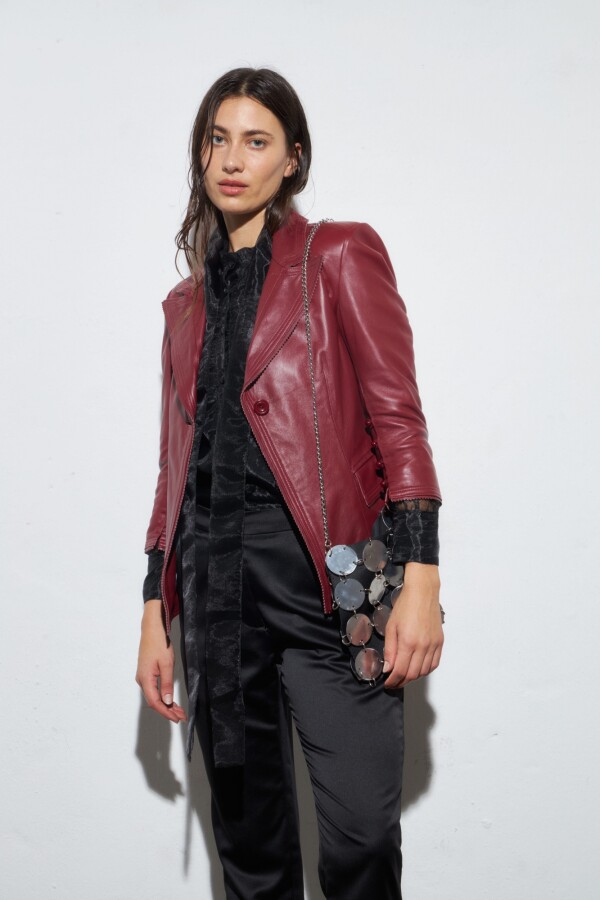 Blazer Asia Bordó