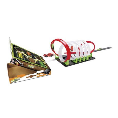 Bburago Pista de Auto Bucle con 2 Vehículos