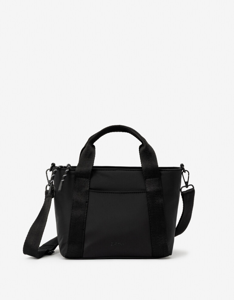 City Nylon Cartera City Con Correa - Negro