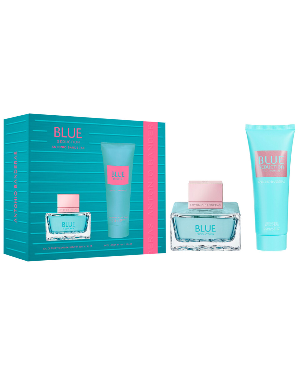 Set para Mujer Antonio Bandera Perfume Blue Seduction EDT 50ml 