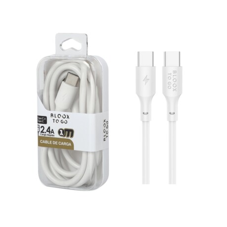 Cable De Datos Bloox Acc014655 To Go Usb C A Usb C 100Cm Ub BLANCO