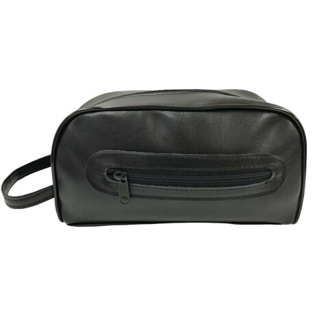 Neceser simil cuero con Asa Negro
