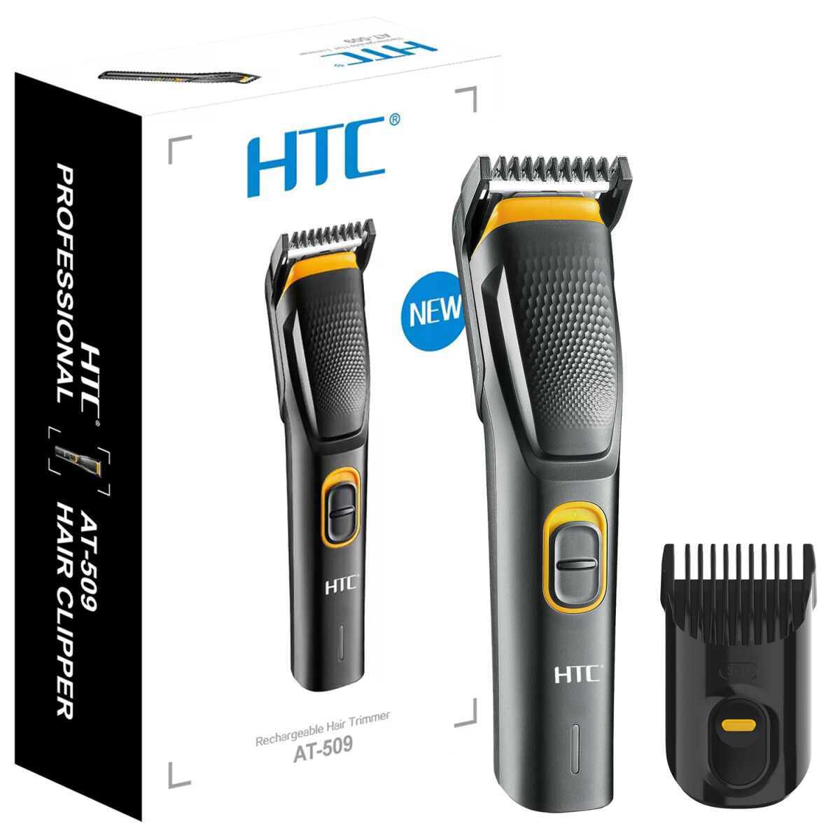 Recortador de Pelo Inalámbrico HTC 509 Carga por USB 