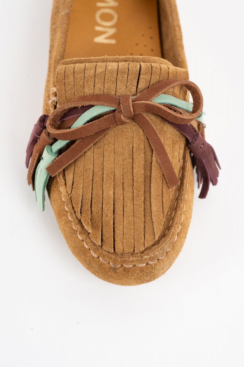 Mocasin Gamuza Camel
