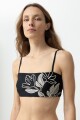 Bikini top Santorini bordado negro