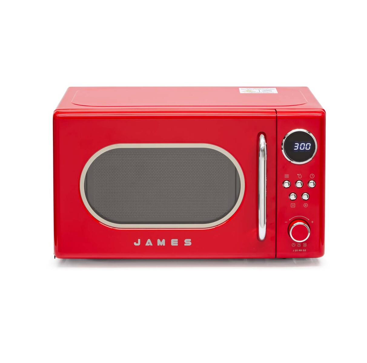 MICROONDAS JAMES - 20-LITROS ROJO RETRO J-20 RR G3 