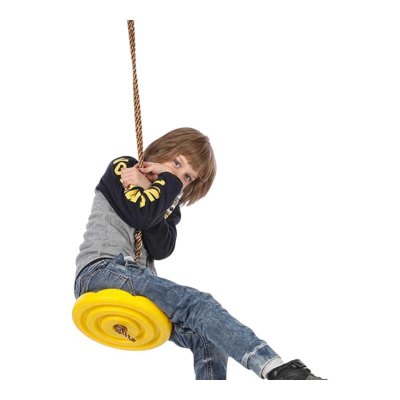 Hamaca disco infantil plástica Amarillo