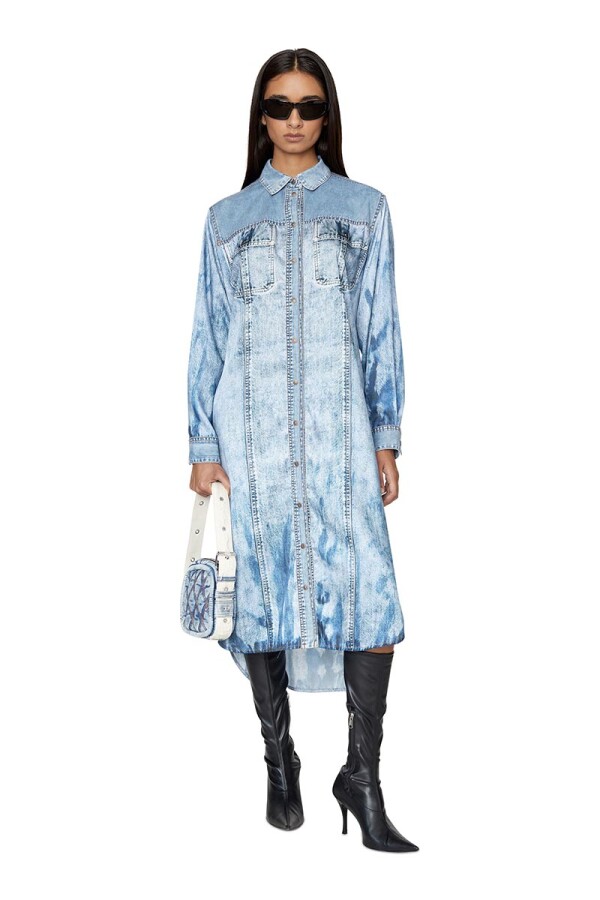 Vestido Para Mujer D-Anish Dress Blue Denim