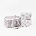 Set x3 Necessaires Chiara Colección Amelia Block Print