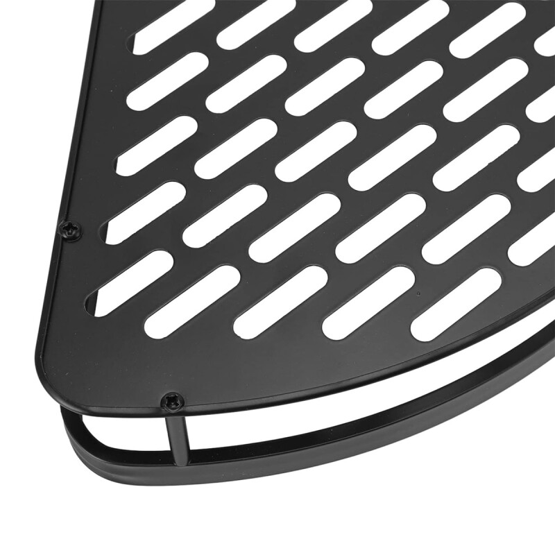Set x2 Estante esquinero de metal NEGRO