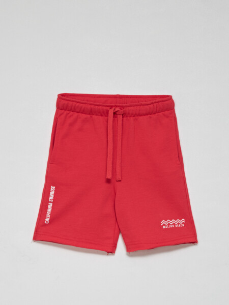 Short deportivo liviano California- Rojo