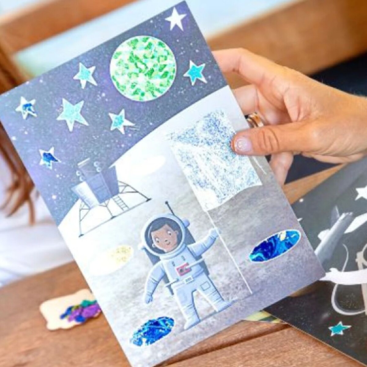 Arte con foil- aventuras espaciales S/C
