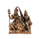 SHIVA PARVATHI GANESHA DE METAL COBRIZO - 1150/20 X 18 CM Shiva Parvathi Ganesha De Metal Cobrizo - 1150/20 X 18 Cm