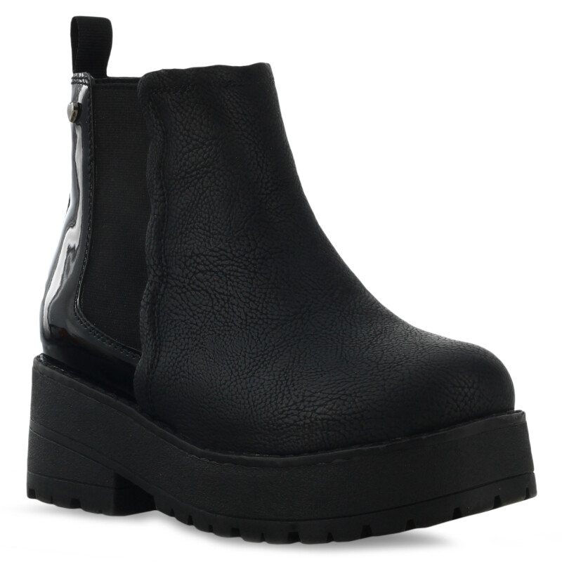 Bota de Niña Mini Miss Carol TIPY plataforma con elástico Negro
