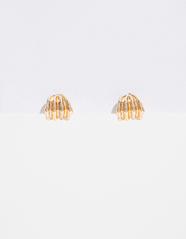 Aros Pasantes Metal Aros De Metal Orgánico - Dorado