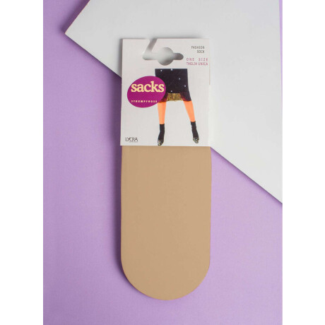 Medias finas de microfibra tipo soquetes Beige