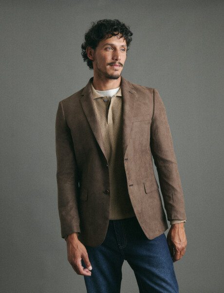110600 SACO HARRINGTON LABEL Marron
