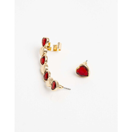 Aros Pasantes Beauty Combinacion Bicolor