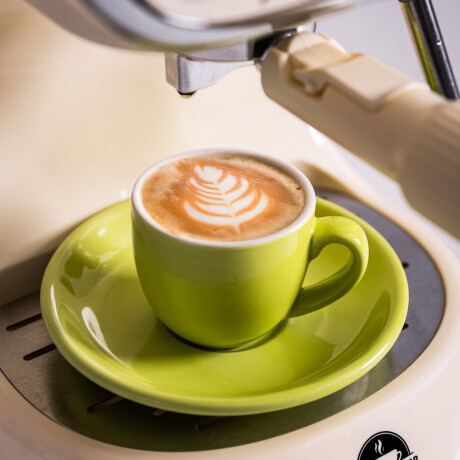 cafetera espresso y capuccino retro COLOR UNICO