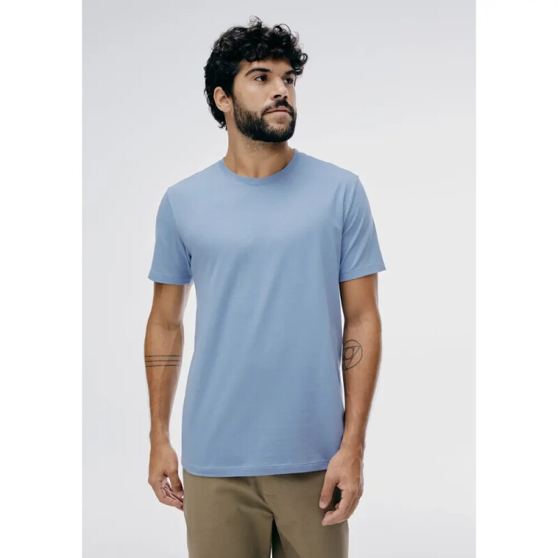 CAMISETA MM MASC AZUL MEDIO