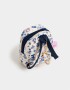 Llavero PU Llavero De Mochila De Pu Estampada Con Tiracierre - Blanco Crema