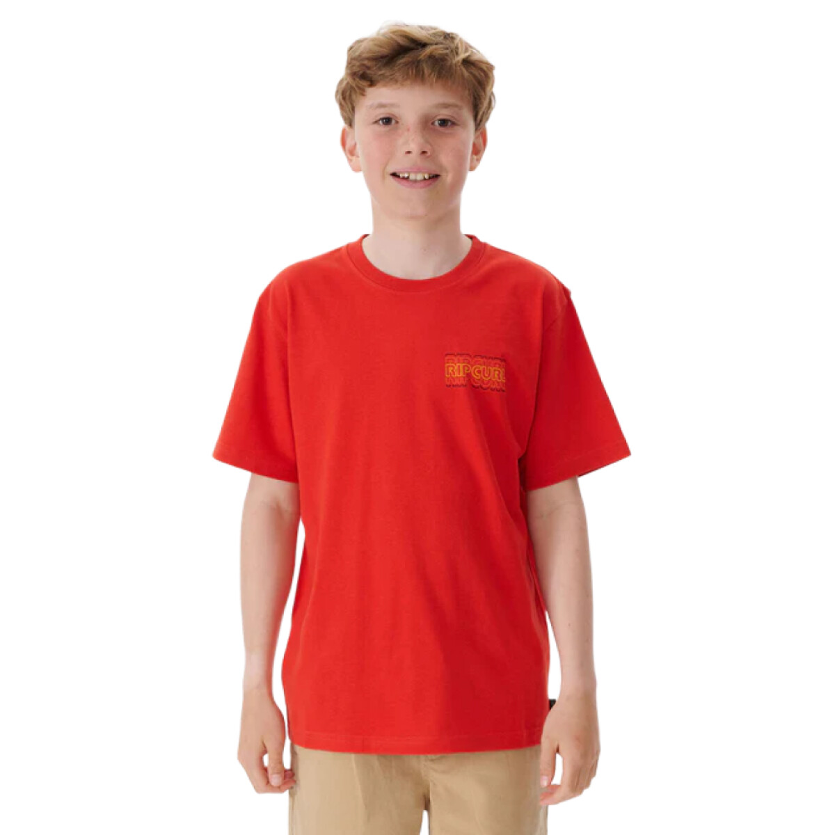 Remera Rip Curl Surf Revival Blood Red - Niños 