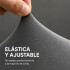 Cubre Sofá Elástico Elastizado Funda 3 Cuerpo Plaza Variante Color Gris Claro