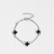Pulseras Flexibles Pulsera Multicadena Con Dije - Plateado