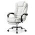 Silla Oficina Sillon Escritorio Ejecutiva Ergonomica Cuero con apoyapies IMBACK Color Blanco Silla Oficina Sillon Escritorio Ejecutiva Ergonomica Cuero con apoyapies IMBACK Color Blanco