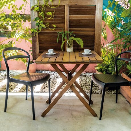 Silla Sissi Tramontina Marrón · Abierta