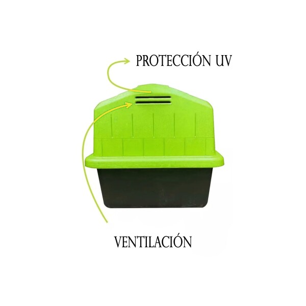 Casa Casilla Cucha Perro Mascota N3 Plastico Raza Mediana Color Variante Verde